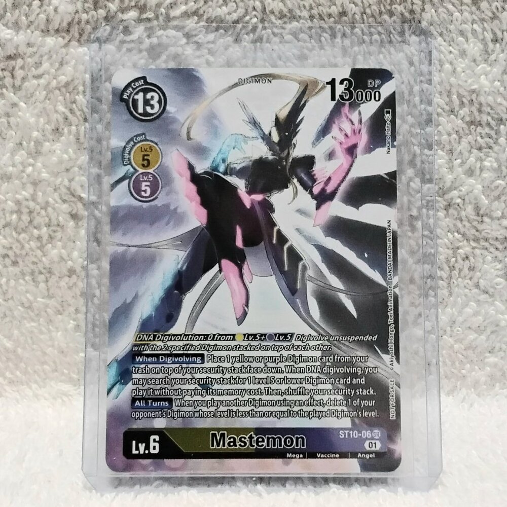 3/$25 Mint Mastemon Digimon Holo Card ST10-06 SR by Bandai!!